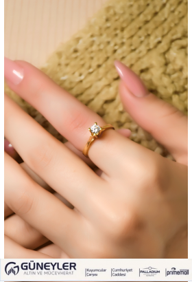 TEKTAŞ YÜZÜK 14 AYAR A010769