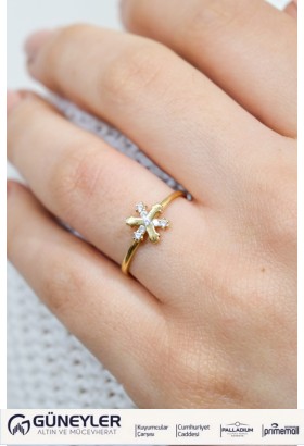 KAR TANESİ YÜZÜK 14 AYAR A055622