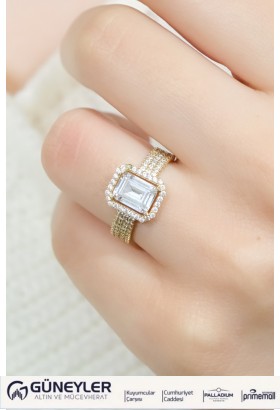 BAGET YÜZÜK 14 AYAR A068792