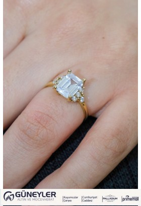 BAGET YÜZÜK 14 AYAR A050325