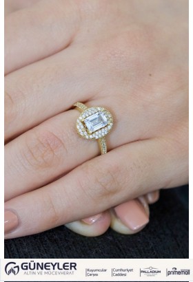 BAGET YÜZÜK 14 AYAR A041998