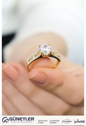 TEKTAŞ YÜZÜK 14 AYAR A029948