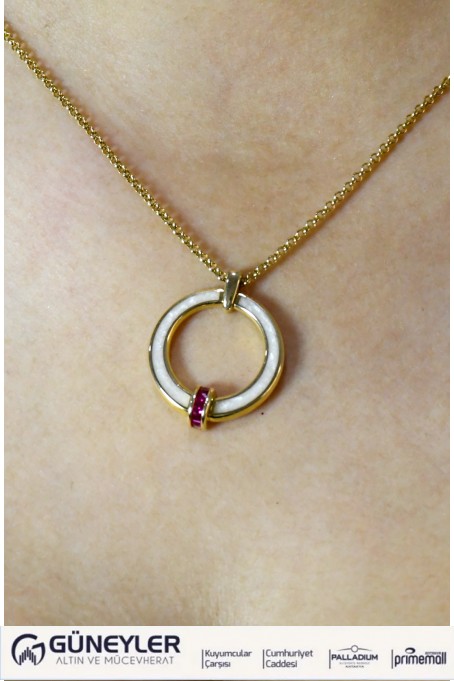 BVLGARİ HALKA KOLYE 14 AYAR A057753 BVLGARİ HALKA KOLYE 14 AYAR A057753
