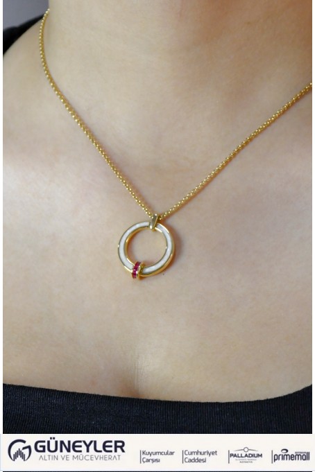 BVLGARİ HALKA KOLYE 14 AYAR A057753 BVLGARİ HALKA KOLYE 14 AYAR A057753