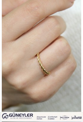 BURGU YÜZÜK 14 AYAR A052089