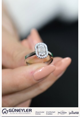 BAGET YÜZÜK 14 AYAR A049376