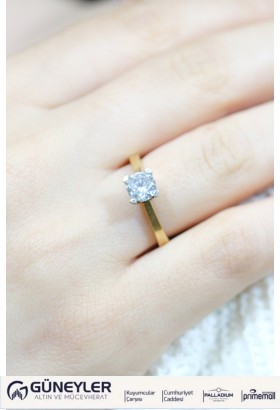 TEKTAŞ YÜZÜK 14 AYAR A028742