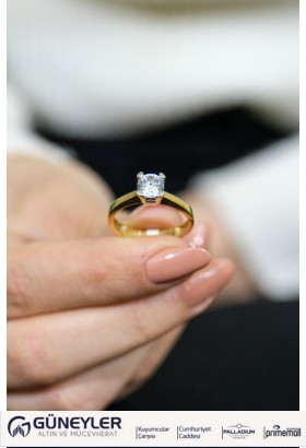 TEKTAŞ YÜZÜK 14 AYAR A028742