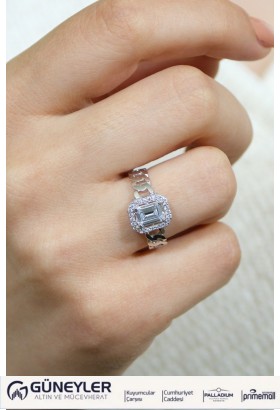 BAGET YÜZÜK 14 AYAR A048216