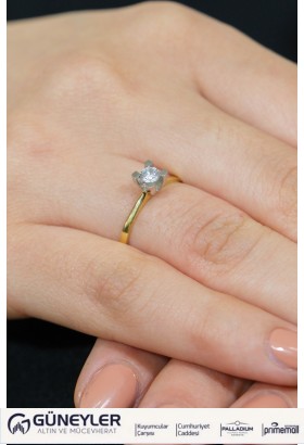 TEKTAŞ YÜZÜK 14 AYAR A043950