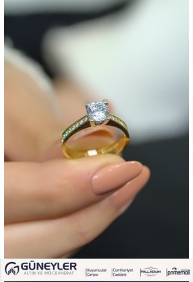 TEKTAŞ YÜZÜK 14 AYAR A043965 TEKTAŞ YÜZÜK 14 AYAR A043965