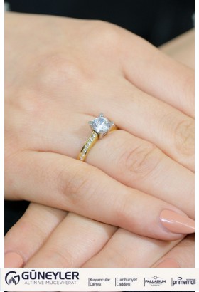 TEKTAŞ YÜZÜK 14 AYAR A043965 TEKTAŞ YÜZÜK 14 AYAR A043965