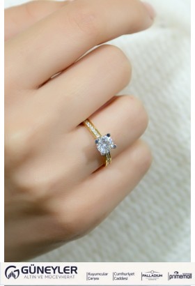 TEKTAŞ YÜZÜK 14 AYAR A043965 TEKTAŞ YÜZÜK 14 AYAR A043965