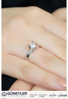 TEKTAŞ YÜZÜK 14 AYAR A007308