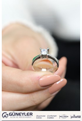 TEKTAŞ YÜZÜK 14 AYAR A007308