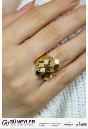 FANTAZİ YÜZÜK 14 AYAR A020186