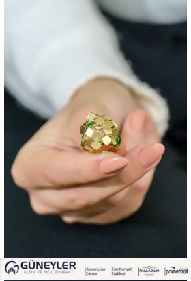 FANTAZİ YÜZÜK 14 AYAR A020186