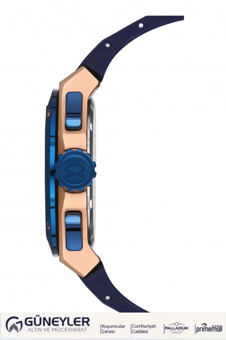 NACAR MAVİ SİLİKON ERKEK KOL SAATİ NC08-2921132-RLS3