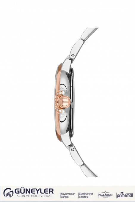 NACAR ÇELİK - PEMBE METAL KADIN KOL SAATİ NC33-396722-EWMS