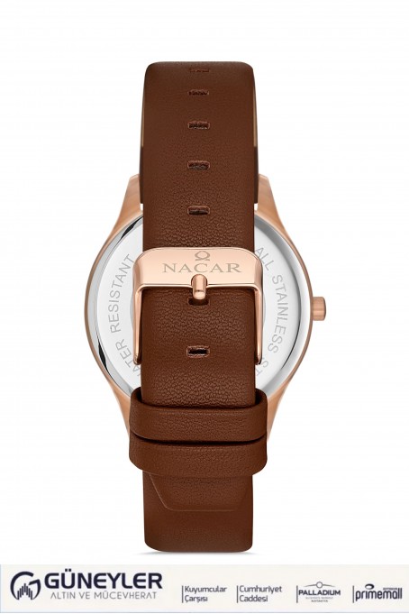 NACAR KAHVERENGİ DERİ KADIN KOL SAATİ NC36-392021-RSL2 NACAR KAHVERENGİ DERİ KADIN KOL SAATİ NC36-392021-RSL2