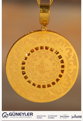 TUĞRA MOTİFLİ KOLYE UCU 22 AYAR A067423 TUĞRA MOTİFLİ KOLYE UCU 22 AYAR A067423