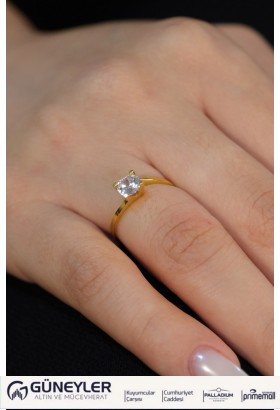 TEKTAŞ YÜZÜK 22 AYAR A073085 TEKTAŞ YÜZÜK 22 AYAR A073085