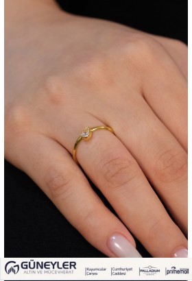 DAMLA MODEL TEKTAŞ YÜZÜK 22 AYAR A074571 DAMLA MODEL TEKTAŞ YÜZÜK 22 AYAR A074571