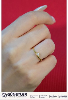 DAMLA MODEL TEKTAŞ YÜZÜK 22 AYAR A074571 DAMLA MODEL TEKTAŞ YÜZÜK 22 AYAR A074571