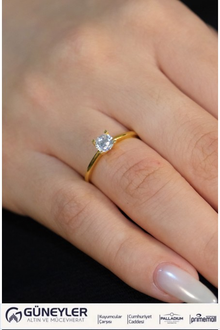 TEKTAŞ YÜZÜK 22 AYAR A073679 TEKTAŞ YÜZÜK 22 AYAR A073679