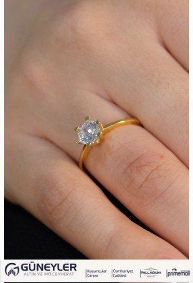 TEKTAŞ YÜZÜK 22 AYAR A073804 TEKTAŞ YÜZÜK 22 AYAR A073804