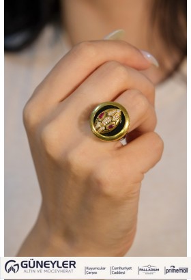 YILAN BAŞI YÜZÜK 22 AYAR A057044