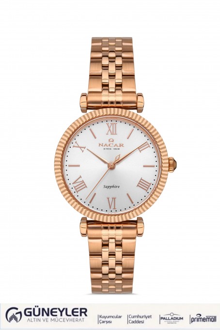 PEMBE METAL BAND KADIN KOL SAATİ NC34-39B553-RSM