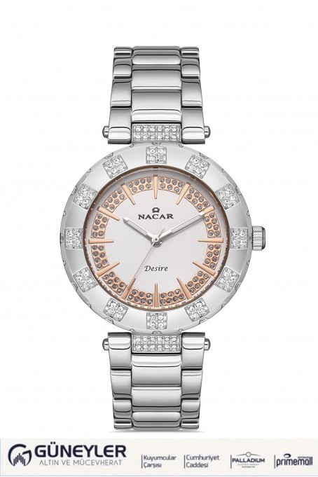 NACAR ÇELİK METAL BAND KADIN KOL SAATİ NC10-3931009-ASMS