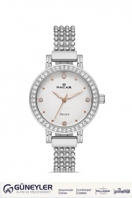 NACAR ÇELİK METAL BAND KADIN KOL SAATİ NC10-3931019-ASMS NACAR ÇELİK METAL BAND KADIN KOL SAATİ NC10-3931019-ASMS