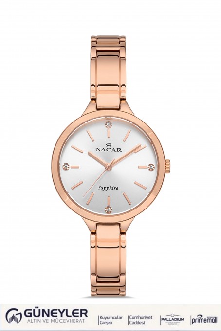 PEMBE METAL BAND KADIN KOL SAATİ NC36-391035-RSM