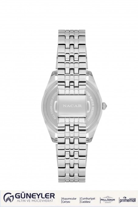 NACAR ÇELİK METAL BAND KADIN KOL SAATİ NC34-39B677-ARMS NACAR ÇELİK METAL BAND KADIN KOL SAATİ NC34-39B677-ARMS