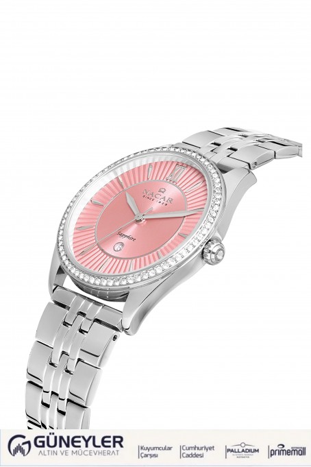 NACAR ÇELİK METAL BAND KADIN KOL SAATİ NC34-39B677-ARMS NACAR ÇELİK METAL BAND KADIN KOL SAATİ NC34-39B677-ARMS