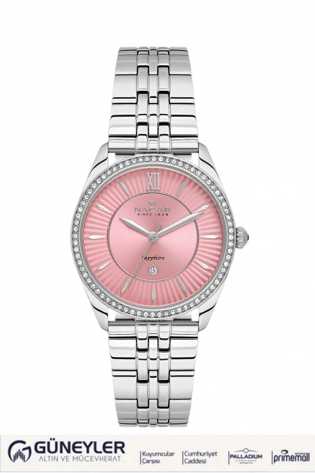 NACAR ÇELİK METAL BAND KADIN KOL SAATİ NC34-39B677-ARMS NACAR ÇELİK METAL BAND KADIN KOL SAATİ NC34-39B677-ARMS