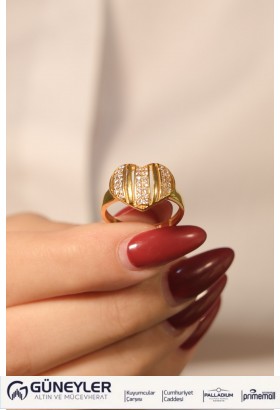 KALP MODEL YÜZÜK 22 AYAR A077156