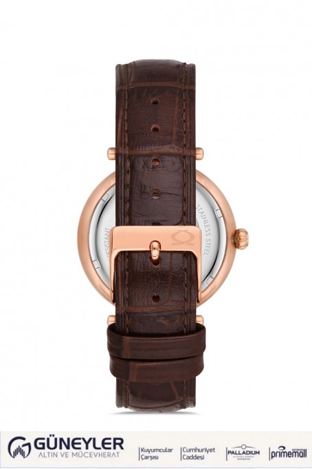 NACAR KAHVERENGİ HAKİKİ DERİ KADIN KOL SAATİ NC33-396678-RKL2 NACAR KAHVERENGİ HAKİKİ DERİ KADIN KOL SAATİ NC33-396678-RKL2