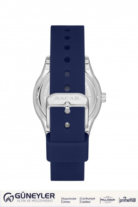 NACAR MAVİ SİLİKON KADIN KOL SAATİ NC38-396350-ALS3