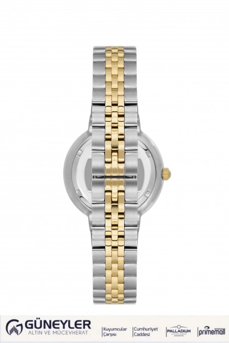 NACAR ÇELİK - SARI METAL BAND KADIN KOL SAATİ NC34-39B716-CSMS