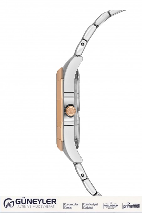 NACAR ÇELİK - PEMBE METAL BAND KADIN KOL SAATİ NC34-39B715-ESMS