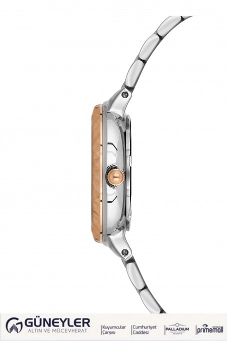 NACAR ÇELİK - PEMBE METAL BAND KADIN KOL SAATİ NC34-39B716-ENMS