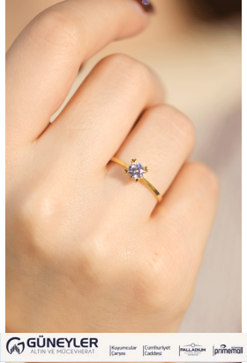 TEKTAŞ YÜZÜK 22 AYAR A073752 TEKTAŞ YÜZÜK 22 AYAR A073752