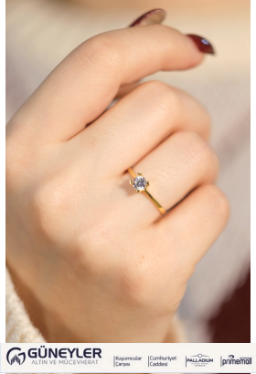 TEKTAŞ YÜZÜK 22 AYAR A073752 TEKTAŞ YÜZÜK 22 AYAR A073752