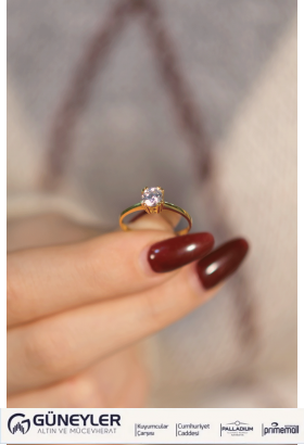 TEKTAŞ YÜZÜK 22 AYAR A073764 TEKTAŞ YÜZÜK 22 AYAR A073764