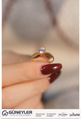 TEKTAŞ YÜZÜK 22 AYAR A073769 TEKTAŞ YÜZÜK 22 AYAR A073769