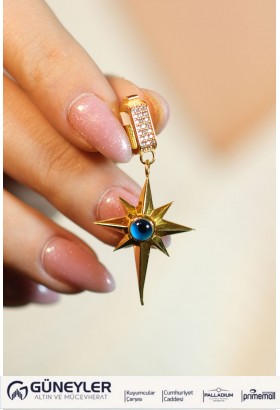 KUTUP YILDIZI CHARM 22 AYAR A078602 KUTUP YILDIZI CHARM 22 AYAR A078602