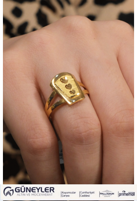 KALPLİ FANTAZİ YÜZÜK 22 AYAR A078686
